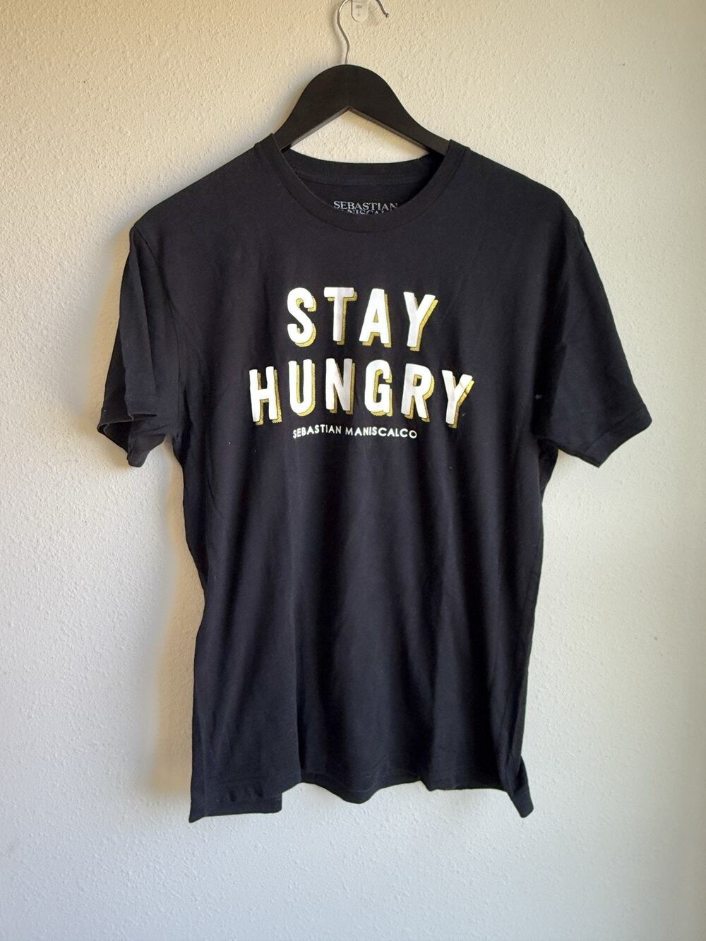 Sebastian Maniscalco Men's Medium Black T-shirt Stay Hungry Tour Stand Up Comedy